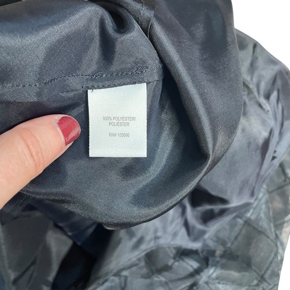 Worth Black Check Square Sleeveless Top Sz 10 - Picture 7 of 7